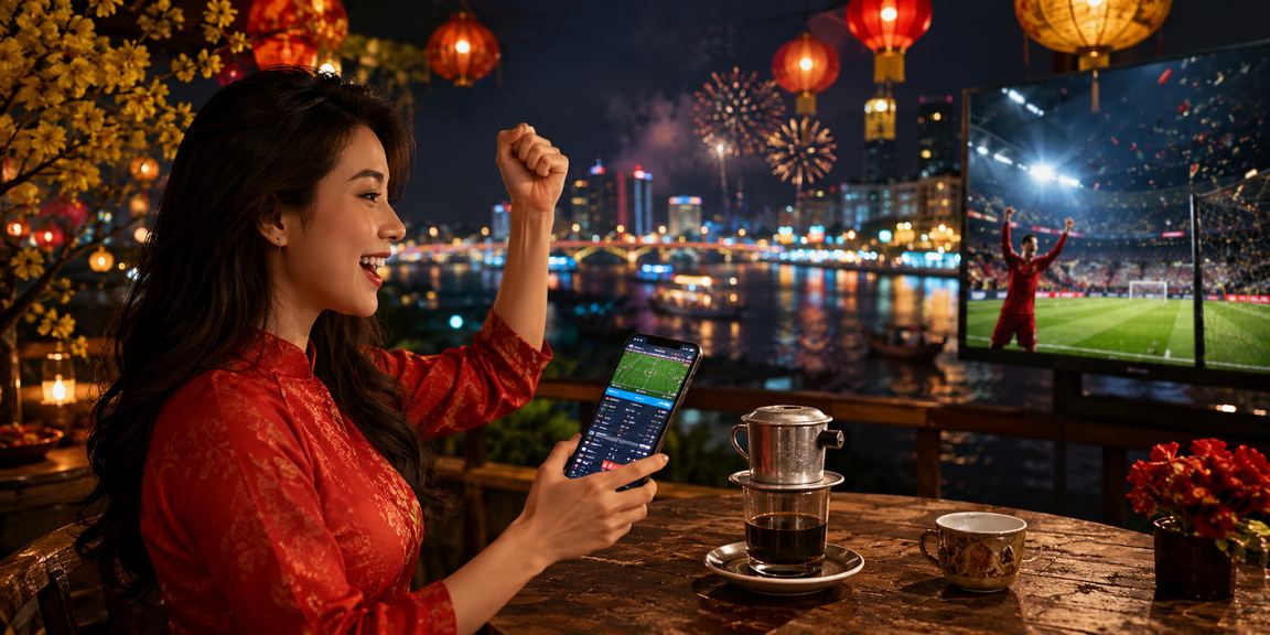 Người dùng miền Tây theo dõi kèo bóng đá và uống cà phê buổi sáng tại đồng bằng sông Cửu Long